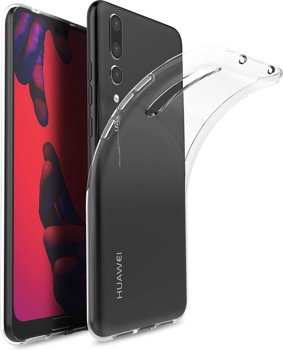 Silicone hoesje transparant Geschikt voor: Huawei P20