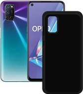 Silicone hoesje Geschikt voor: OPPO A52 - zwart