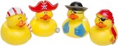 8x Badeend piraten badspeelgoed 5 cm - Speelgoed - Badspeeltjes - Badeendjes