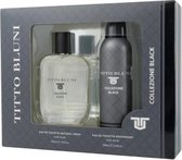 Titto Bluni Collezione Black Eau De Toilette Spray 100ml Set 2 Pieces 2020