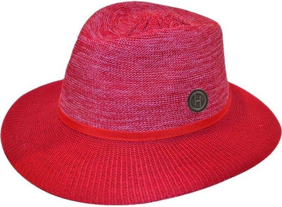 Aston Fedora Travel Hat UV résistant UPF50 + - Chapeau de soleil femme - Taille: 58cm - Couleur: Rouge mixte