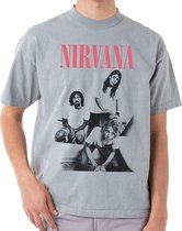 Nirvana Heren Tshirt -L- Bathroom Photo Grijs