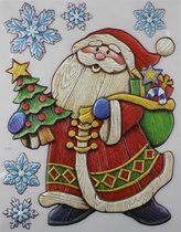 Peha Sticker Kerstman 31 X 38 Cm Pvc Rood