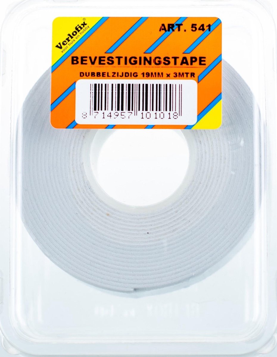Verlofix Bevestigingstape Dubbelzijdig 19 Mm X 3 M Foam Wit