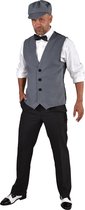 Magic Design Gilet 20's Polyester Zwart/grijs Maat Xs/s 2-delig