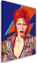 Schilderij David Bowie 2  , Zanger , 2 maten , multikleur , Premium print