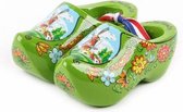 Houten Klomp Paar Holland Groen 8 Cm - Souvenir