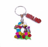 Sleutelhanger Kuspaar Met Tulpen Holland - Souvenir