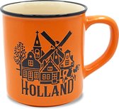 Mok - Beker Holland Groot - Oranje - Souvenir - Een Stuk