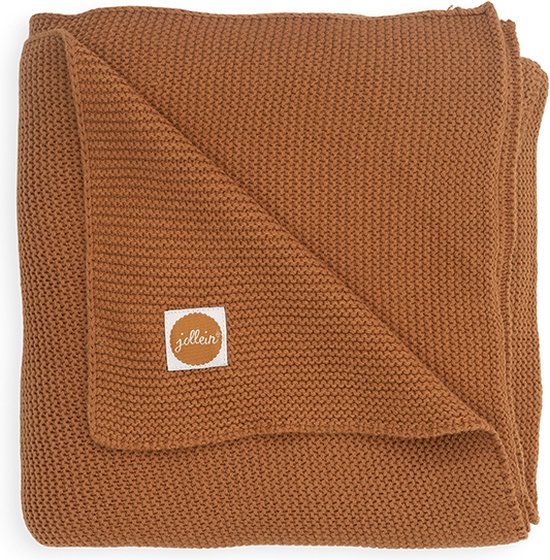 Jollein Deken Ledikant 100x150cm Basic Knit - Caramel