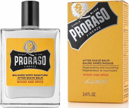 Proraso Wood and Spice Aftershave Balm 100 ml.