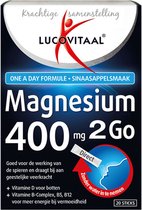 Lucovitaal Magnesium 400 mg 2Go Voedingssupplement - 20 sticks