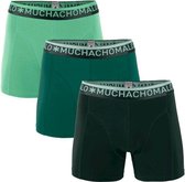 Muchachomalo boxershorts Solid Green 3-pack