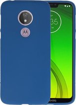 BackCover Hoesje Color Telefoonhoesje voor Motorola Moto G7 Power - Navy