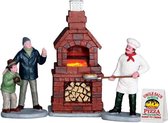 Lemax - Outdoor Pizza Oven -  Set Of 4 -  B/o (4.5v) - Kersthuisjes & Kerstdorpen