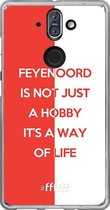6F hoesje - geschikt voor Nokia 8 Sirocco -  Transparant TPU Case - Feyenoord - Way of life #ffffff