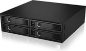 ICY BOX IB-2242SAS-12G 2.5'' HDD-/SSD-behuizing Zwart