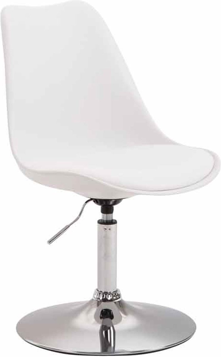 CLP Maverick Eetkamerstoel - Kunststof chroom wit