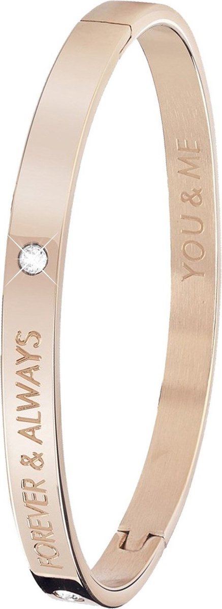 Lucardi - Dames Guess stalen armband bangle roseplated Forever - Staal -  Armband -... | bol.com