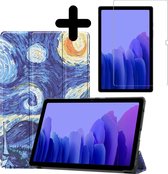 Samsung Galaxy Tab A7 2020 Hoesje Hoes + Screenprotector Sterrenhemel