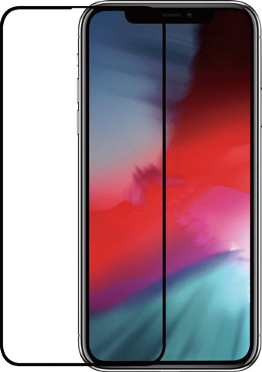MH by Azuri screen protector Tempered Glass flat - zwart frame iPhone Xs /11 Pro Max FG