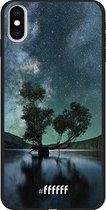 iPhone Xs Max Hoesje TPU Case - Space tree #ffffff