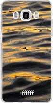 Samsung Galaxy J5 (2016) Hoesje Transparant TPU Case - Water Waves #ffffff