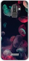 Samsung Galaxy J8 (2018) Hoesje Transparant TPU Case - Jellyfish Bloom #ffffff