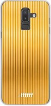 Samsung Galaxy J8 (2018) Hoesje Transparant TPU Case - Bold Gold #ffffff