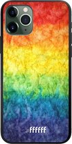 iPhone 11 Pro Hoesje TPU Case - Rainbow Veins #ffffff