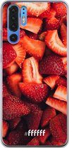 Huawei P30 Pro Hoesje Transparant TPU Case - Strawberry Fields #ffffff