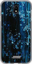 Samsung Galaxy J7 (2017) Hoesje Transparant TPU Case - Bubbling Blues #ffffff