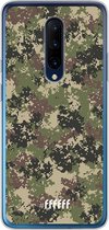 OnePlus 7 Pro Hoesje Transparant TPU Case - Digital Camouflage #ffffff