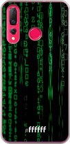 Huawei P30 Lite Hoesje Transparant TPU Case - Hacking The Matrix #ffffff