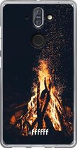 Nokia 8 Sirocco Hoesje Transparant TPU Case - Bonfire #ffffff