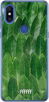 Xiaomi Mi Mix 3 Hoesje Transparant TPU Case - Green Scales #ffffff