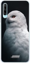 Huawei P Smart Pro Hoesje Transparant TPU Case - Witte Uil #ffffff