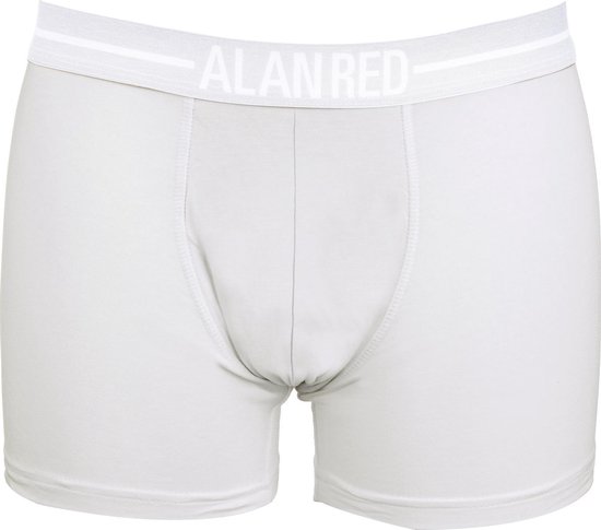 ALAN RED Colin boxers (3-pack) - heren boxers normale lengte - wit - Maat: S