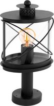 EGLO Vintage Hilburn - Buitenverlichting - Sokkellamp - 1 Lichts - Zwart