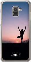 Samsung Galaxy A8 (2018) Hoesje Transparant TPU Case - Vriksasana #ffffff