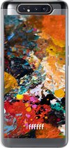 6F hoesje - geschikt voor Samsung Galaxy A80 -  Transparant TPU Case - Colourful Palette #ffffff