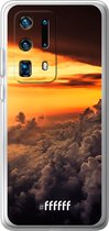 Huawei P40 Pro+ Hoesje Transparant TPU Case - Sea of Clouds #ffffff