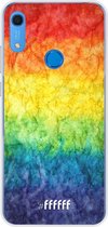 Huawei Y6s Hoesje Transparant TPU Case - Rainbow Veins #ffffff