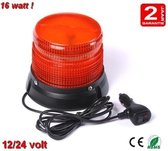 Led zwaailamp 16w oranje 22 patronen