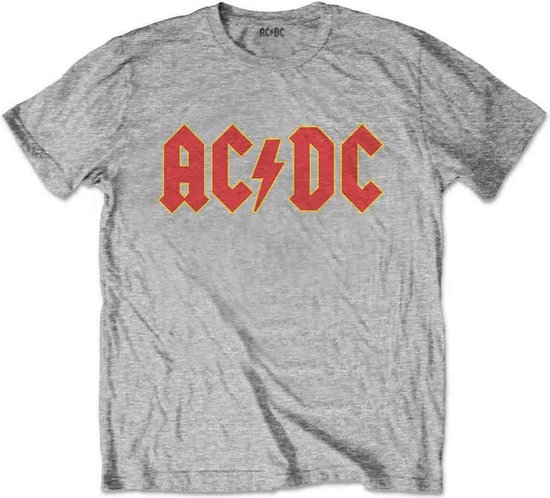 AC/DC - Logo Kinder T-shirt - Kids tm 6 jaar - Grijs