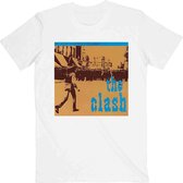 The Clash Heren Tshirt -L- Black Market Wit