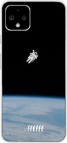 Google Pixel 4 Hoesje Transparant TPU Case - Spacewalk #ffffff