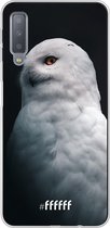 Samsung Galaxy A7 (2018) Hoesje Transparant TPU Case - Witte Uil #ffffff