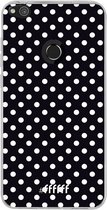 Huawei P8 Lite (2017) Hoesje Transparant TPU Case - Onyx Dots #ffffff