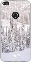 Huawei P8 Lite (2017) Hoesje Transparant TPU Case - Snowy #ffffff